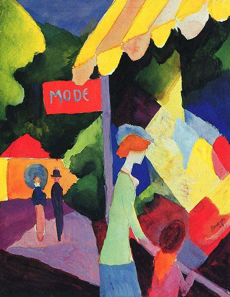 August Macke Modefenster oil painting picture